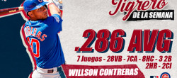Willson Contreras a todo tren en inicio de Grandes Ligas