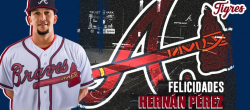 Hernán Pérez firma contrato con Bravos de Atlanta