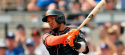 Thairo Estrada conecta grand slam en pretemporada de MLB